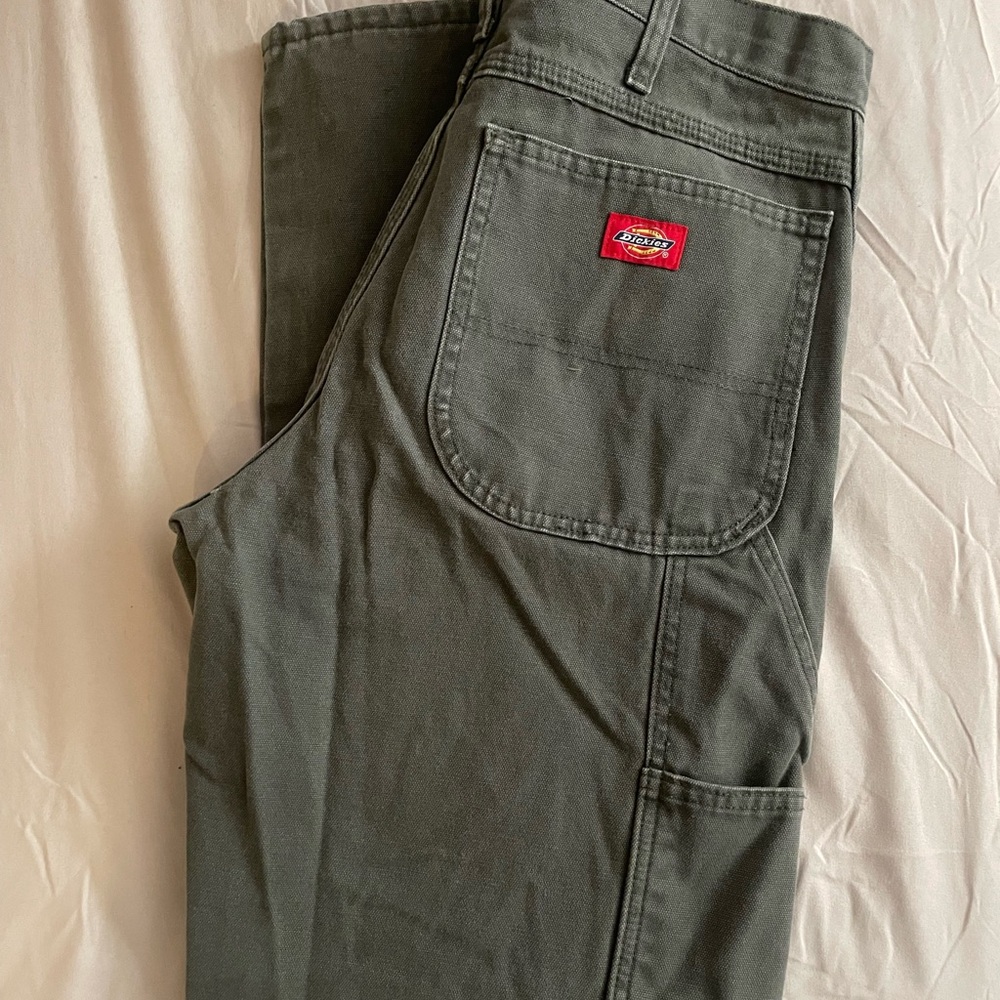 Dickies Men's Green Work Pants